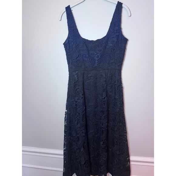 KOBI HALPERIN Jacqueline Sleeveless Lace Midi-Dress navy blue sz 2 $698 NWT - Picture 5 of 16